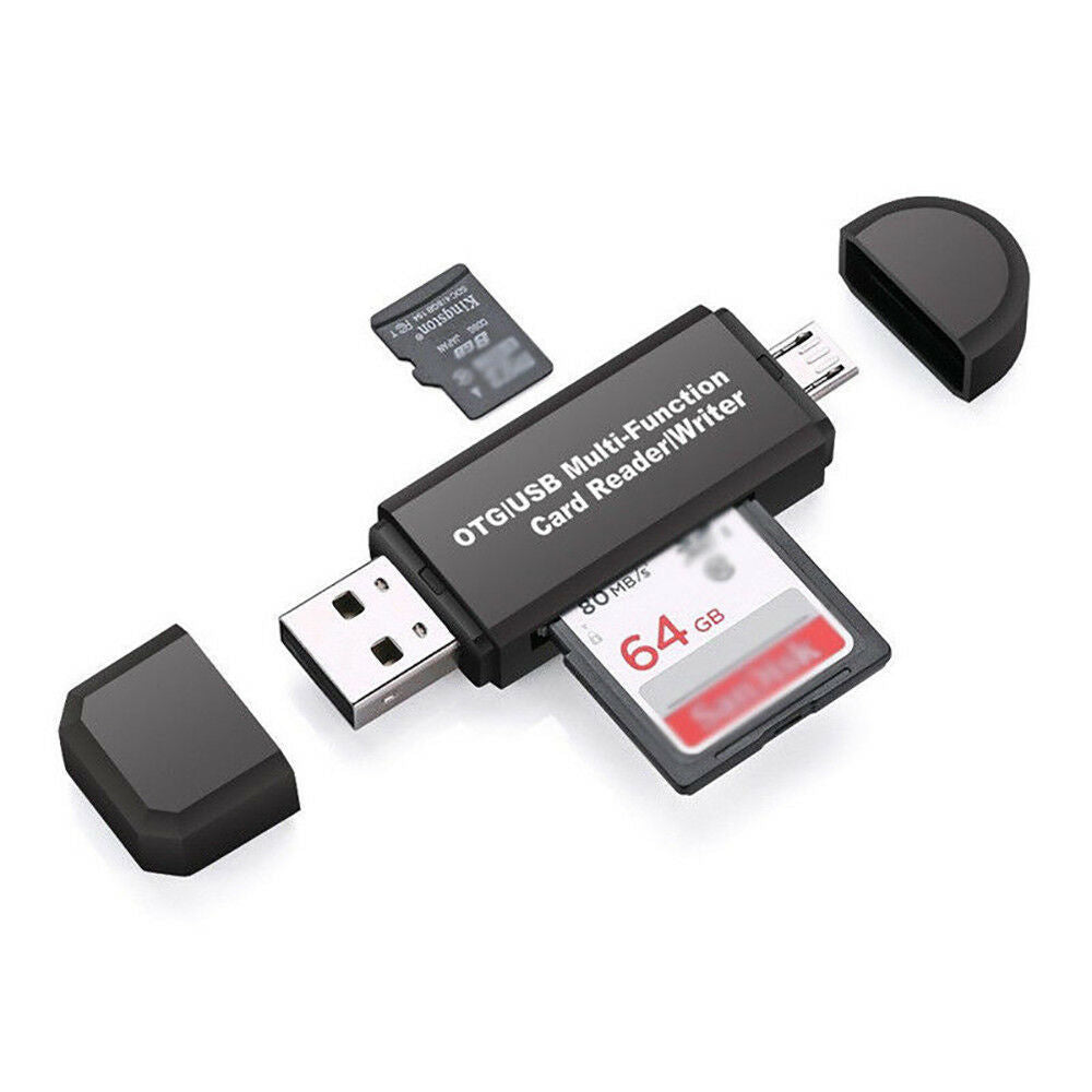 Micro USB OTG To USB 2.0 Micro SD/Adapter SD Card Reader With Standard USB Male.
