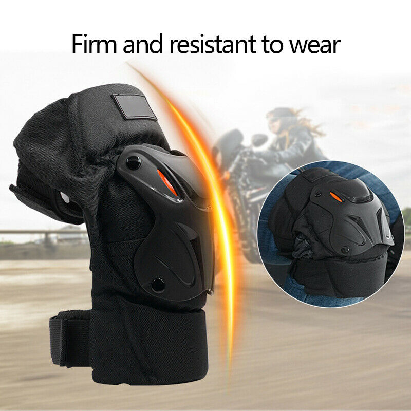 2x Motorcycle Cycling Anti-Fall Short Night Reflection Breathable Knee Protecter