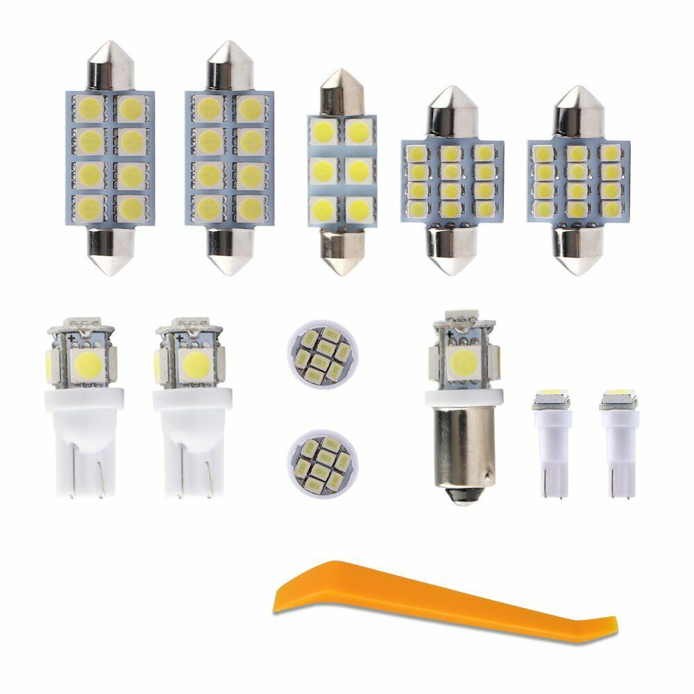 White 12PCs Interior LED Light Bulbs Package Fits for KXIXA Soxrxent 2011-2019