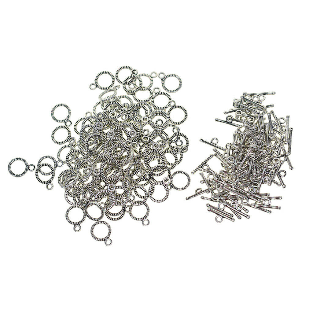 100x Carved OT Toggle Clasps Fashion Jewelry Making Connector End Clasp