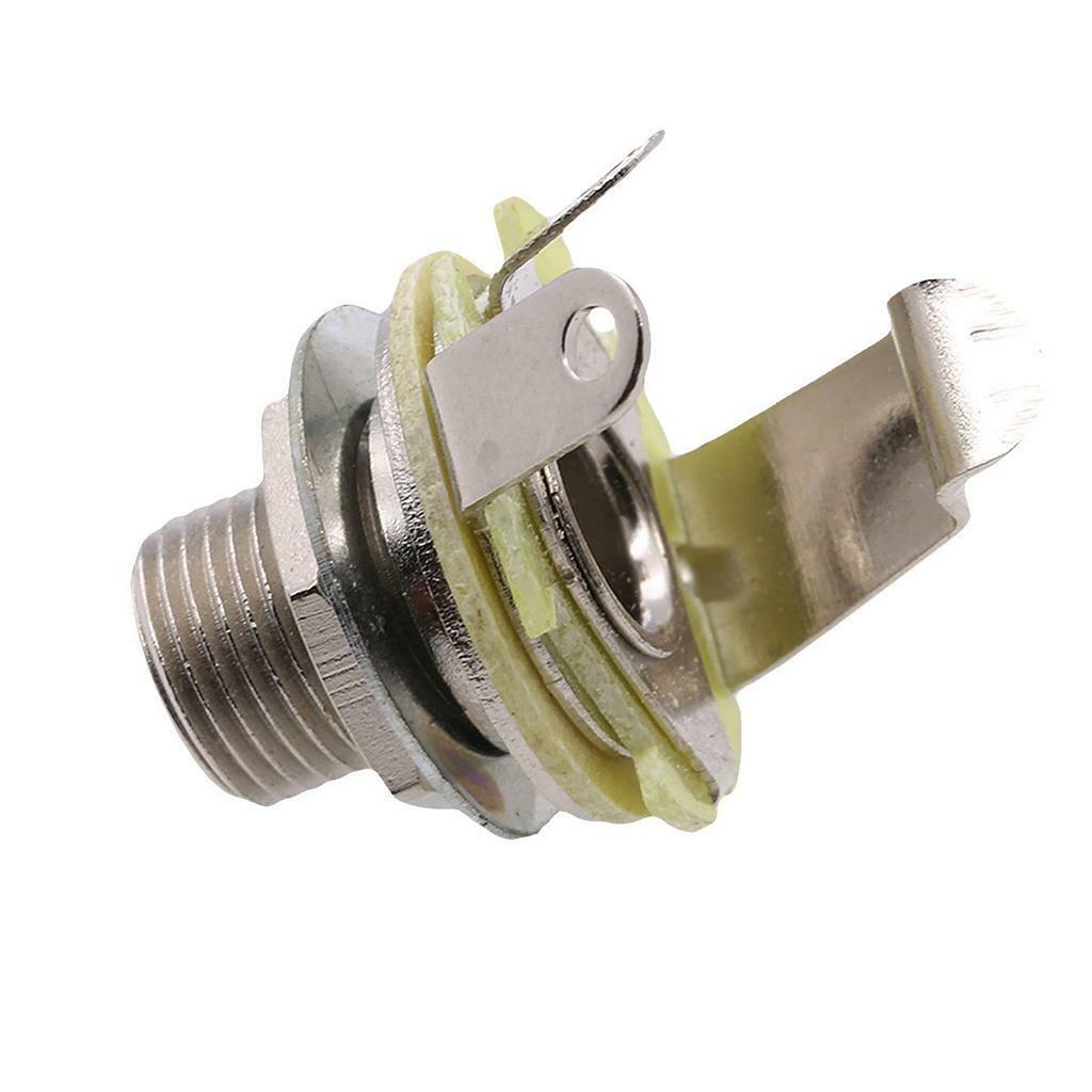 10x Electric Guitar Bass Audio 1/4" 6.35mm Mono Input Output Jack Socket DIY
