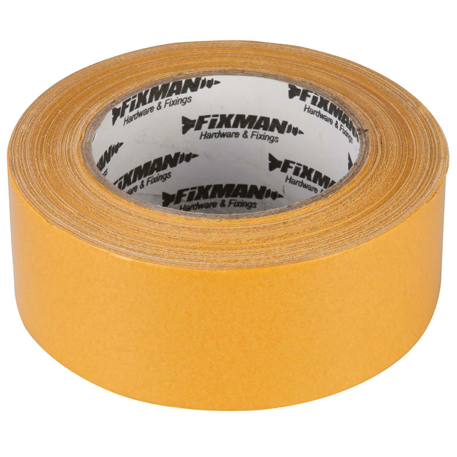 Fixman Double-Sided Tape 50mm x 33m Strong Sticky Carpet
