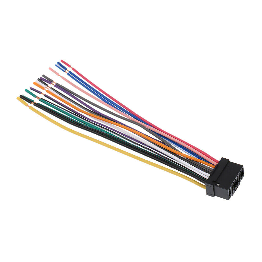 2X 16Pin Car Radio Stereo Speaker Wire Harness Plug for  CDA-9887