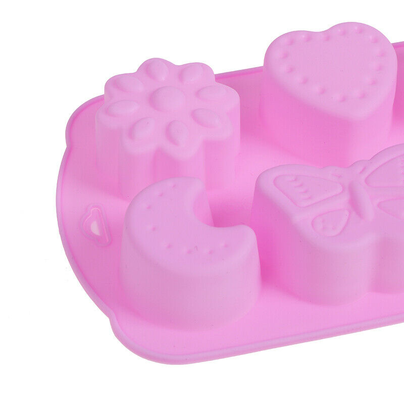 Insect Shape Mould Silicone Cake Decoration 6 Grid Multifunction Handmade.l8