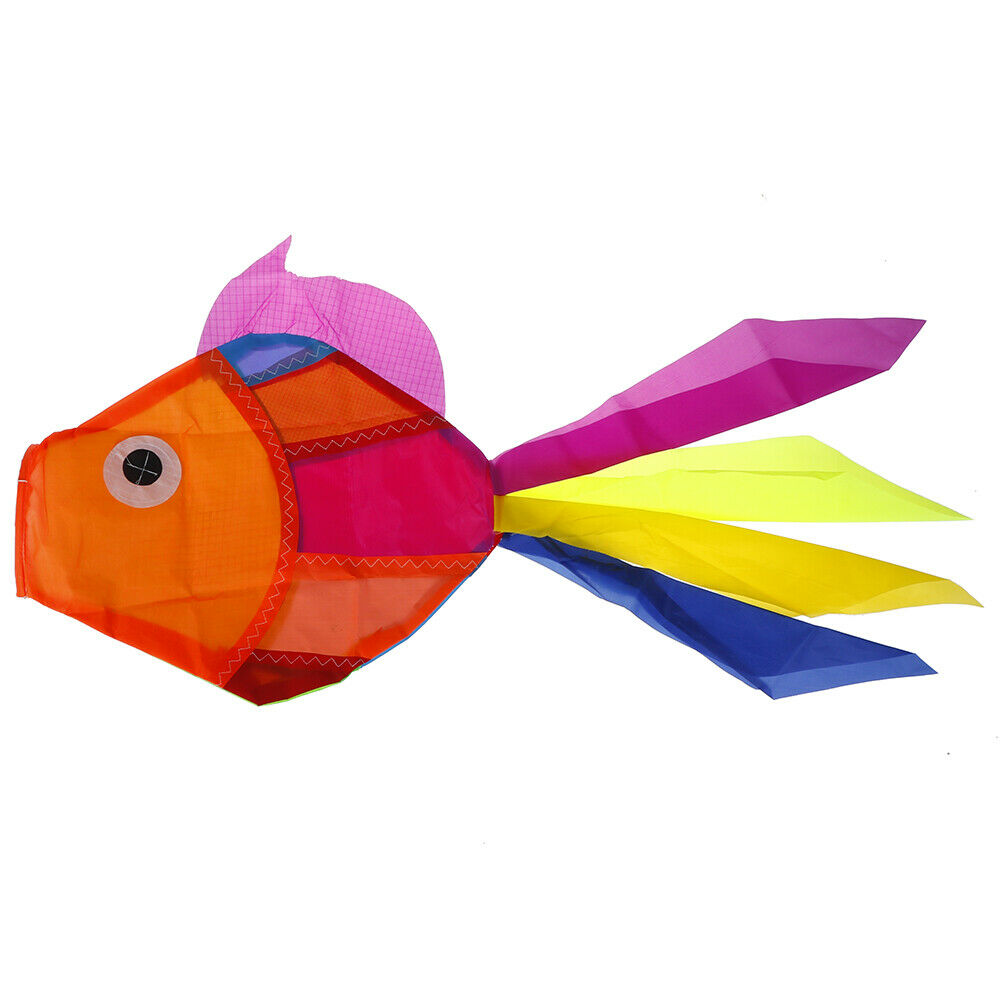 Rainbow Fish Kite Windsock Outdoor Garden Decor Kids Line Laundry Kids T .l8