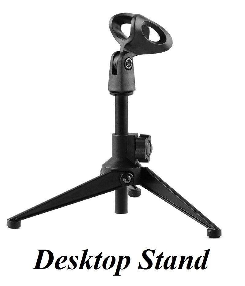 Metal Adjustable Desktop Microphones Clamp Clip Holder Stand Tripod For Shure