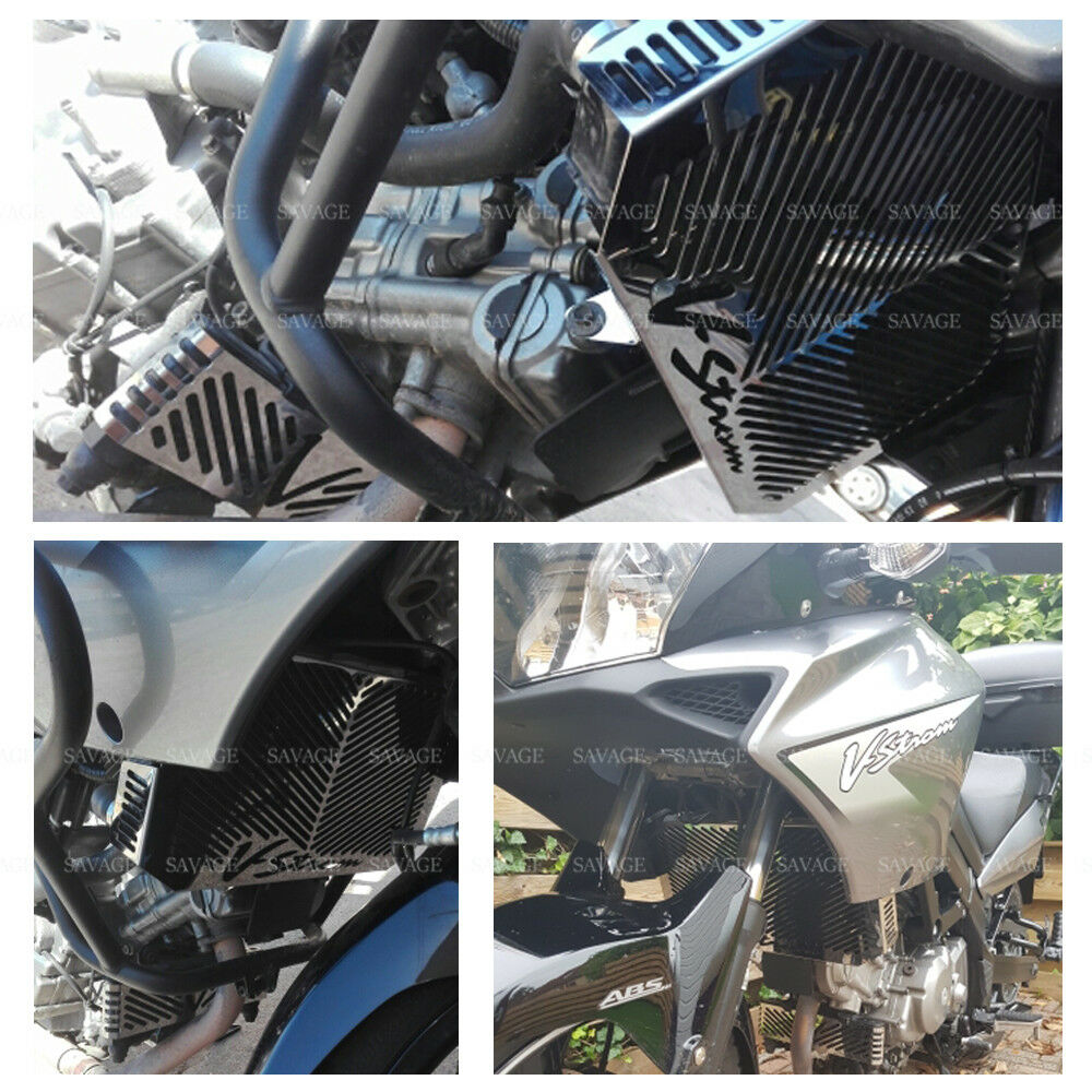 For Suzuki DL650 V-Strom 04-10 RadiatorÂ GrilleÂ GuardÂ CoverÂ OilÂ CoolerÂ Protector