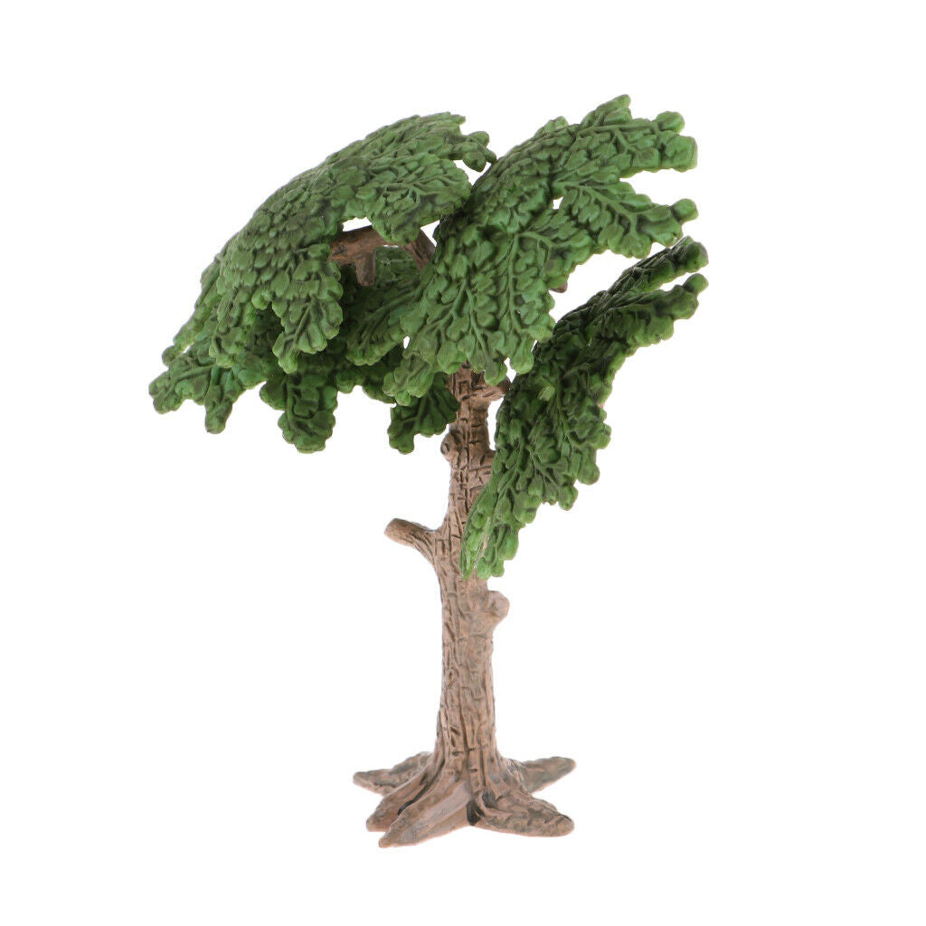 Dark Green Scenery Cypress Pine Trees Train Railroad Sand Table LAYOUT