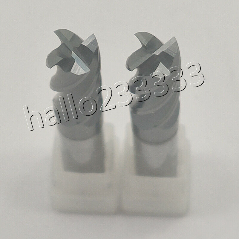2Pcs HRC60 4 Flute 8mm x 60mm Carbide Tungsten Milling Cutter CnC Bit Tool