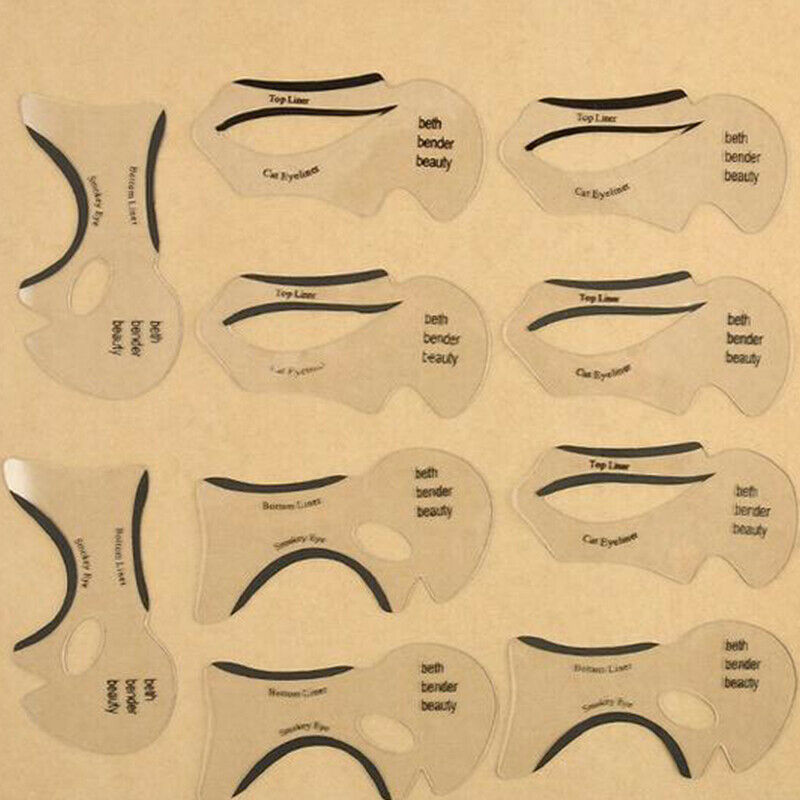 10pcs Cat Smokey Eyeliner Stencil Eye Shadow Guide Makeup Simple ToAPUKQ XC