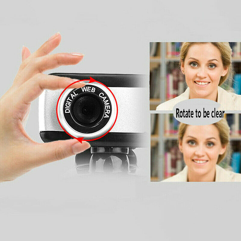 Rotatable USB 2.0 Computer Webcam with Microphone PC Digital HD Video Came V SJ