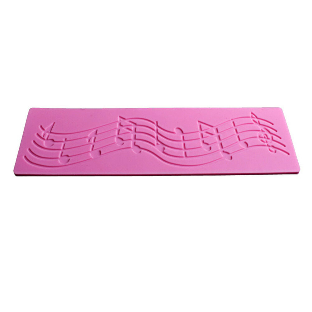 music note lace silicone mold mould fondant mat cake decorating tool US