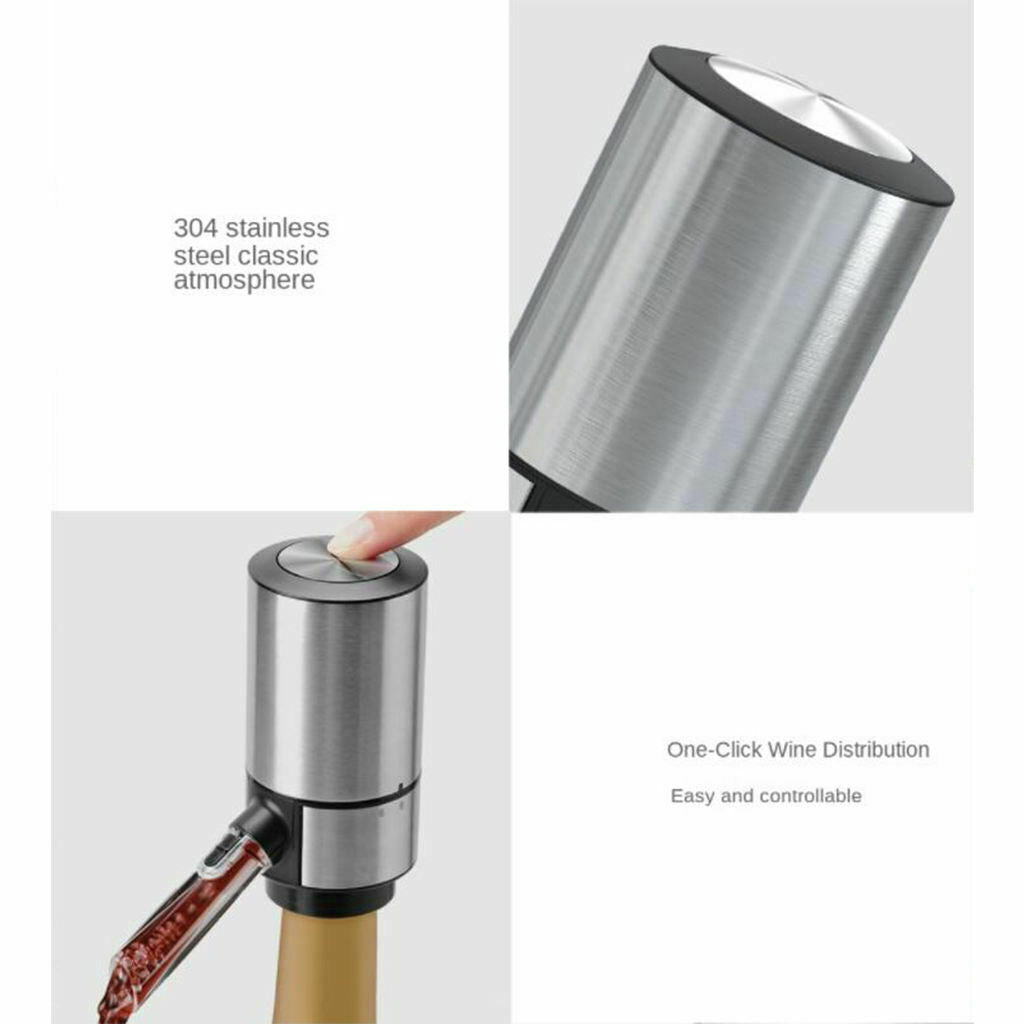 Wine Aerator Pourer with Retractable Tube Dispenser Pump for Lovers Women