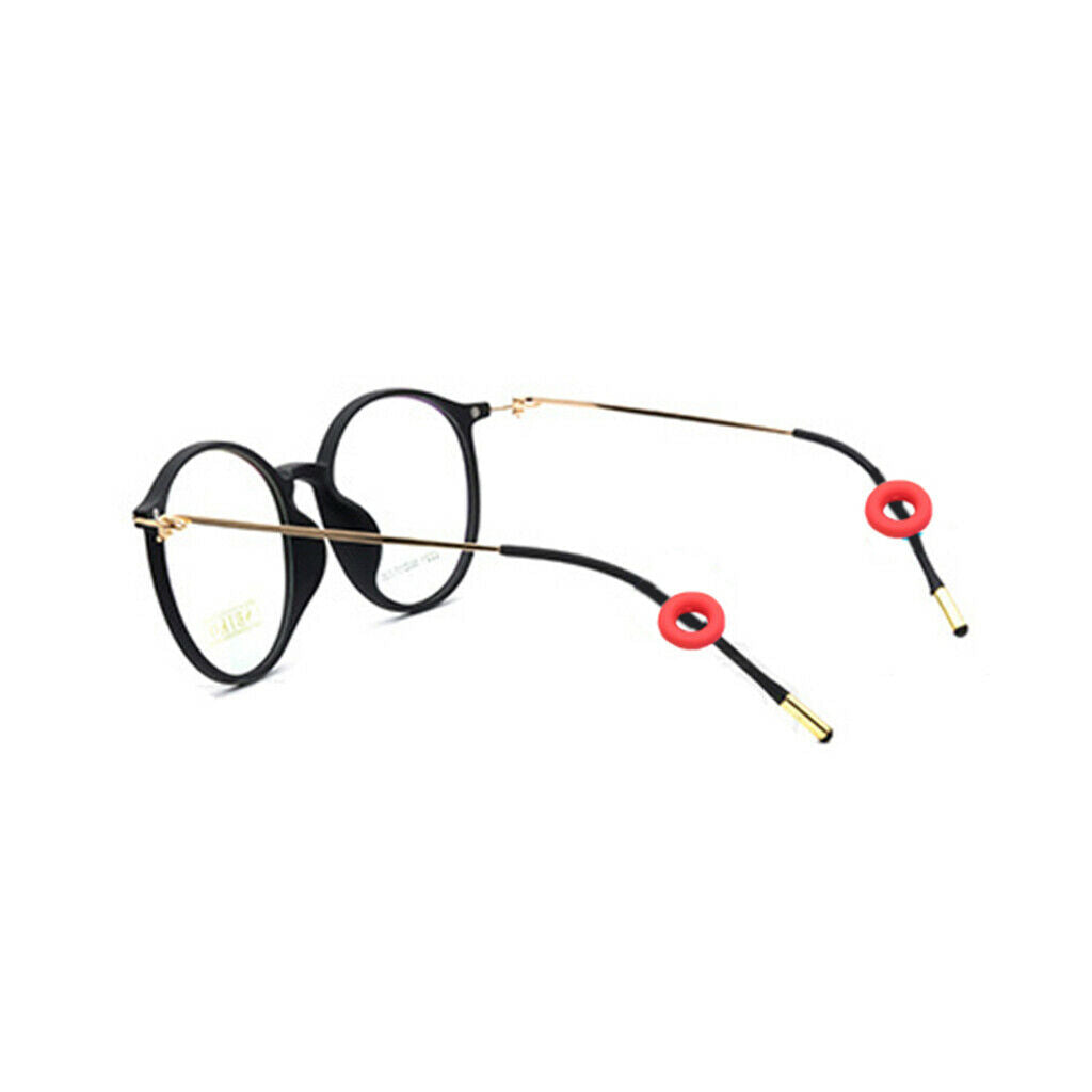 2 Pairs Anti Slip Silicone Ear Hooks Holder for Glasses Red Pink