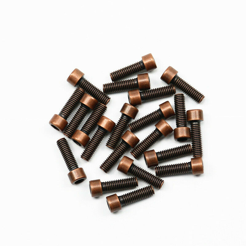 M6 20 pcs Copper Fairing Body Top Hexagon Inner Hexangular Bolts Screw Universal