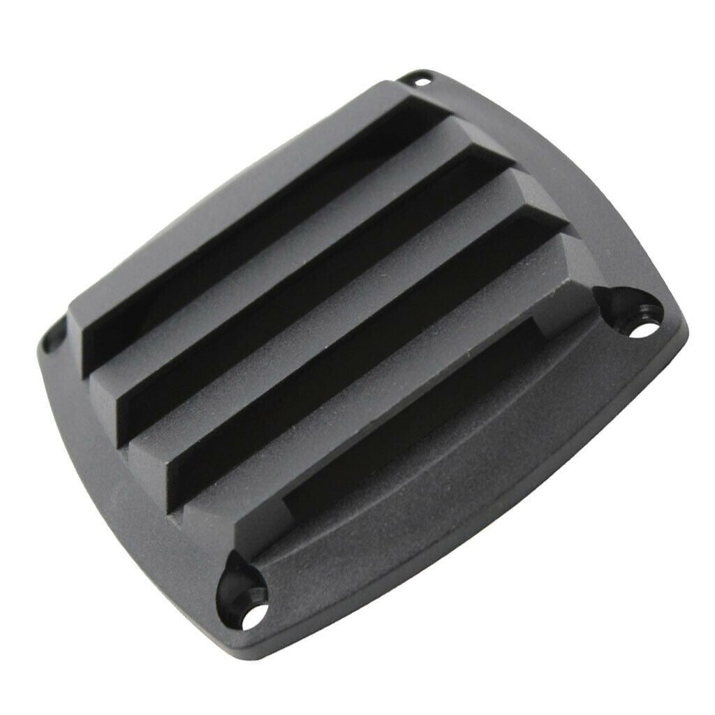 4Pcs Multi Purpose Plastic Louvered Vents Marine 3-1/4'' Tube Air Vent Black