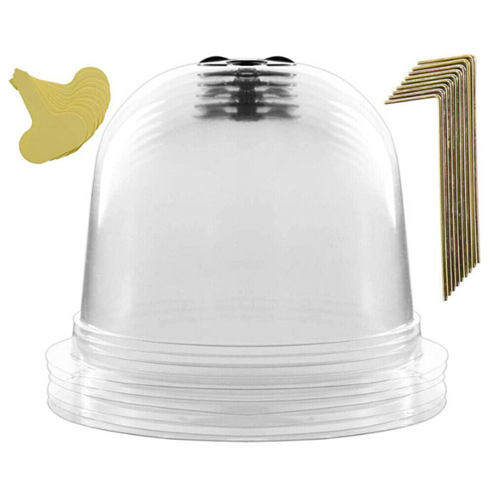 Reusable plastic Mini Greenhouse Set Garden Cloche Dome freeze Protection Cover