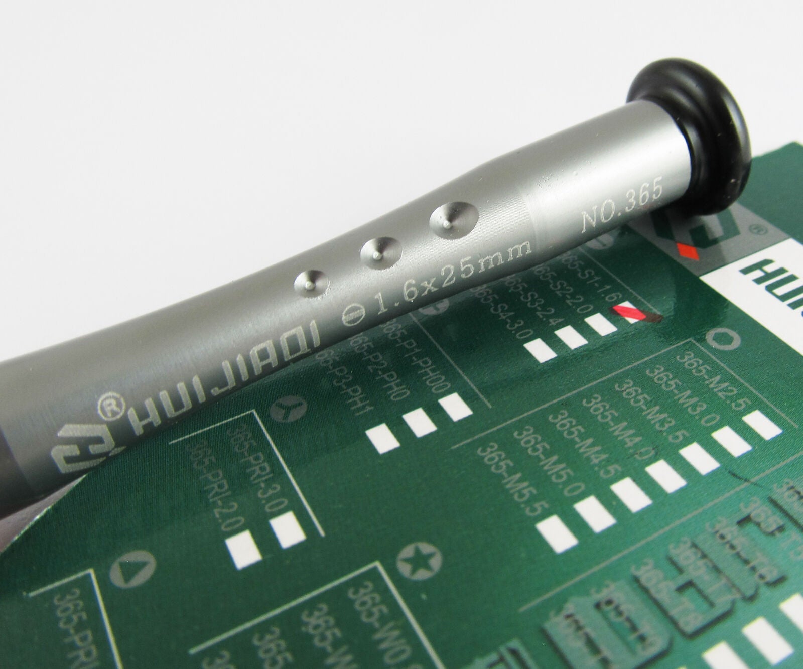 10pcs 1.6x25mm HUIJIAQI Zinc Alloy CR-V Screwdriver slotted screwdriver Tools