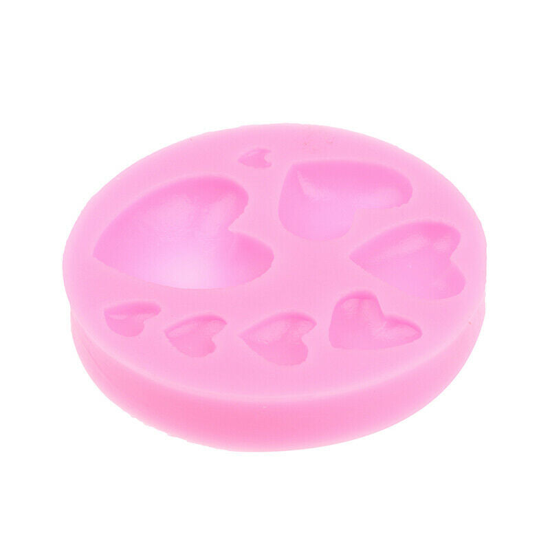 Loving Heart Shape Silicone Mold DIY Candy Paste Cake Decorating Tool Mo.l8