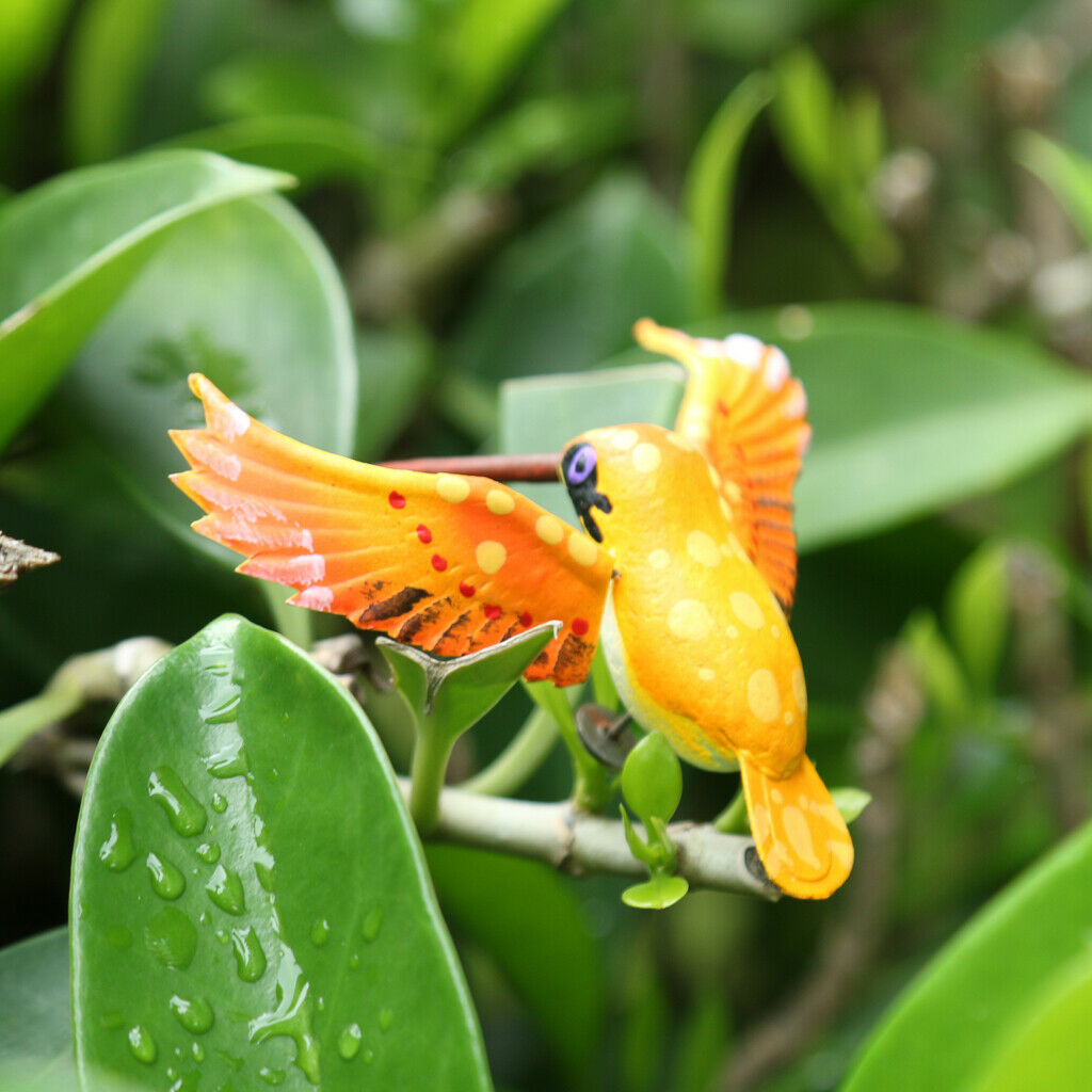 3x Realistic Insect Animal Pot Hanger Fridge Magnet Garden Decor Hummingbird