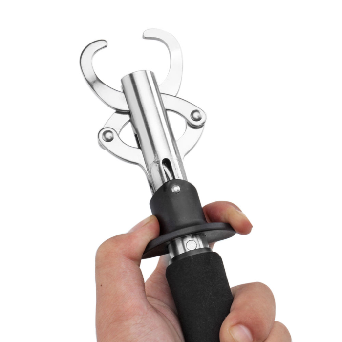 Portable Fish Fishing Lip Grip Gripper Hanging Scale Stainless &Sponge with 15kg