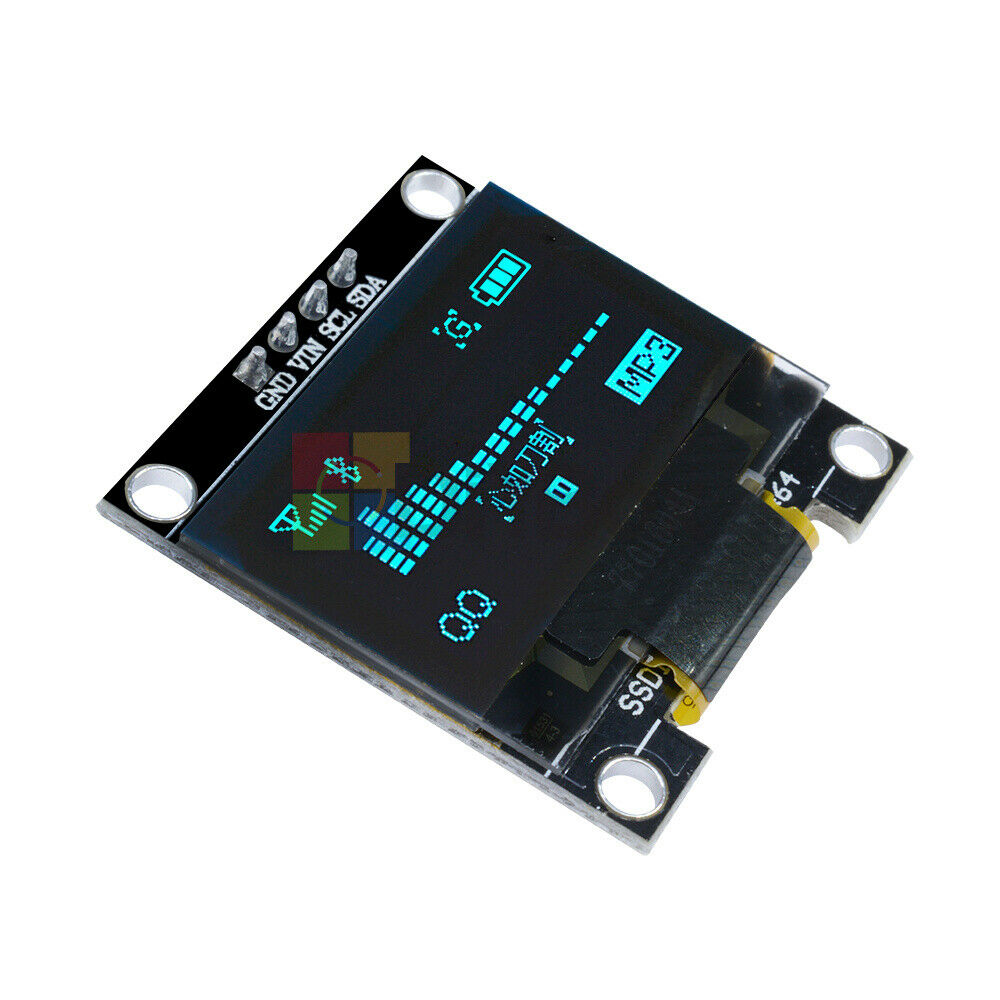 0.96" Blue I2C IIC 128X64 OLED Serial LCD LED Display Module For Arduino