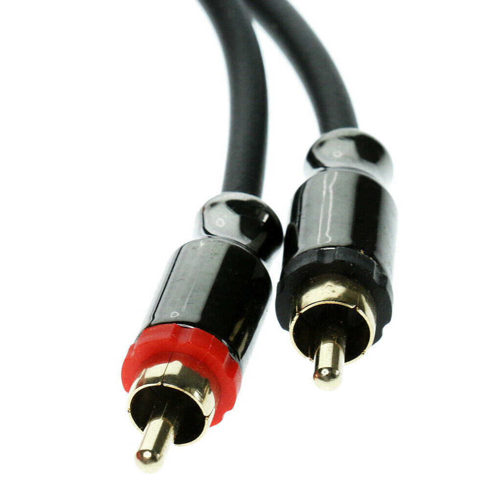 3 Meters 2RCA Male to 2RCA Male Car Stereo Audio Power Cable Wire Universal