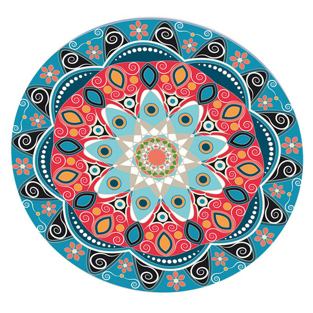 2pcs Non-slip Tablecloth Digital Print Waterproof Round Table Cloth BBQ Home