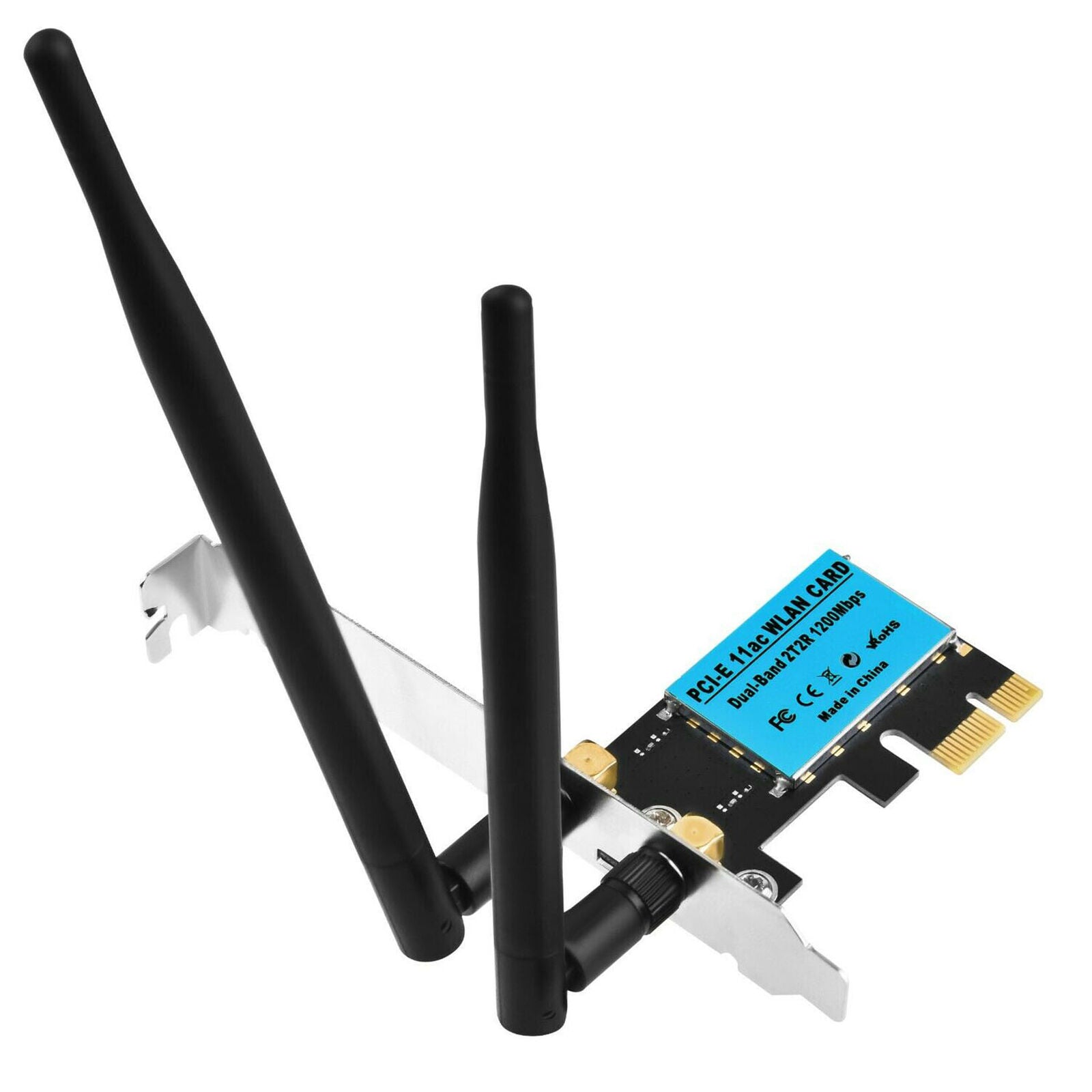 1200Mbps 2.4/5G Dual Band Desktop Wifi Wireless PCI-E Express Card Adapter