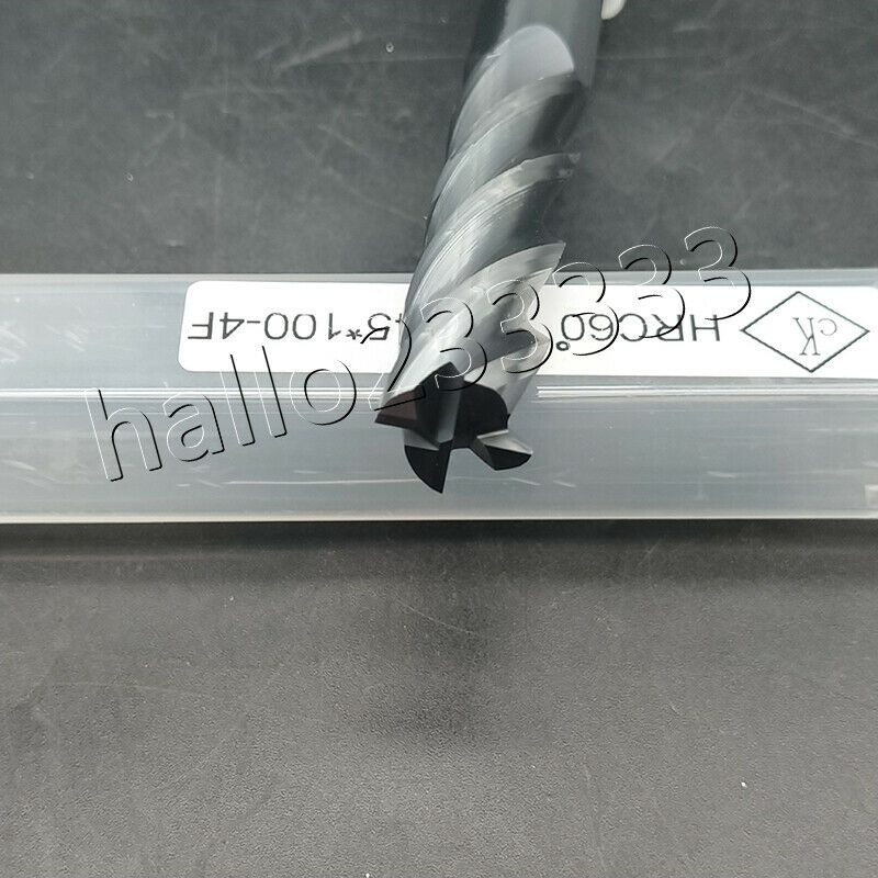 HRC60° φ12 ×45 ×100 4Flute 6mm Carbide End Mill Bits Milling Cutter 100mm length