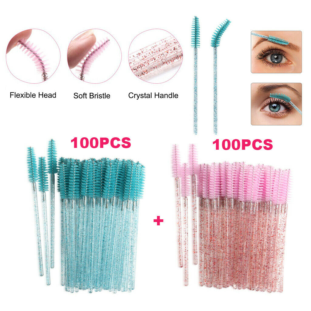 200pcs Mascara Wands Eyelash Brushes Eye Lash Extension Applicator Grafting