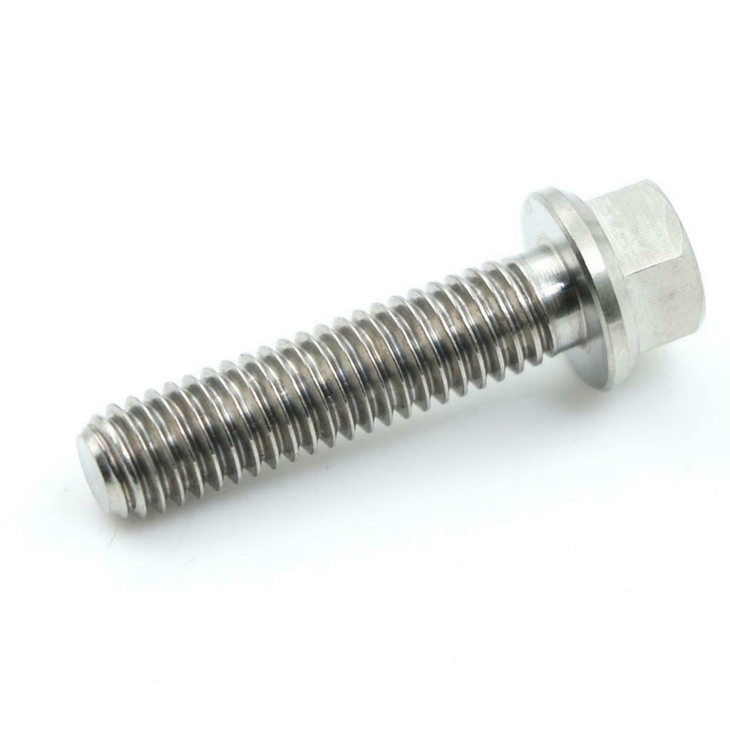 M6 Titanium Hex Head Flange Bolt Fastener M6 x 10-65 M6 x 15