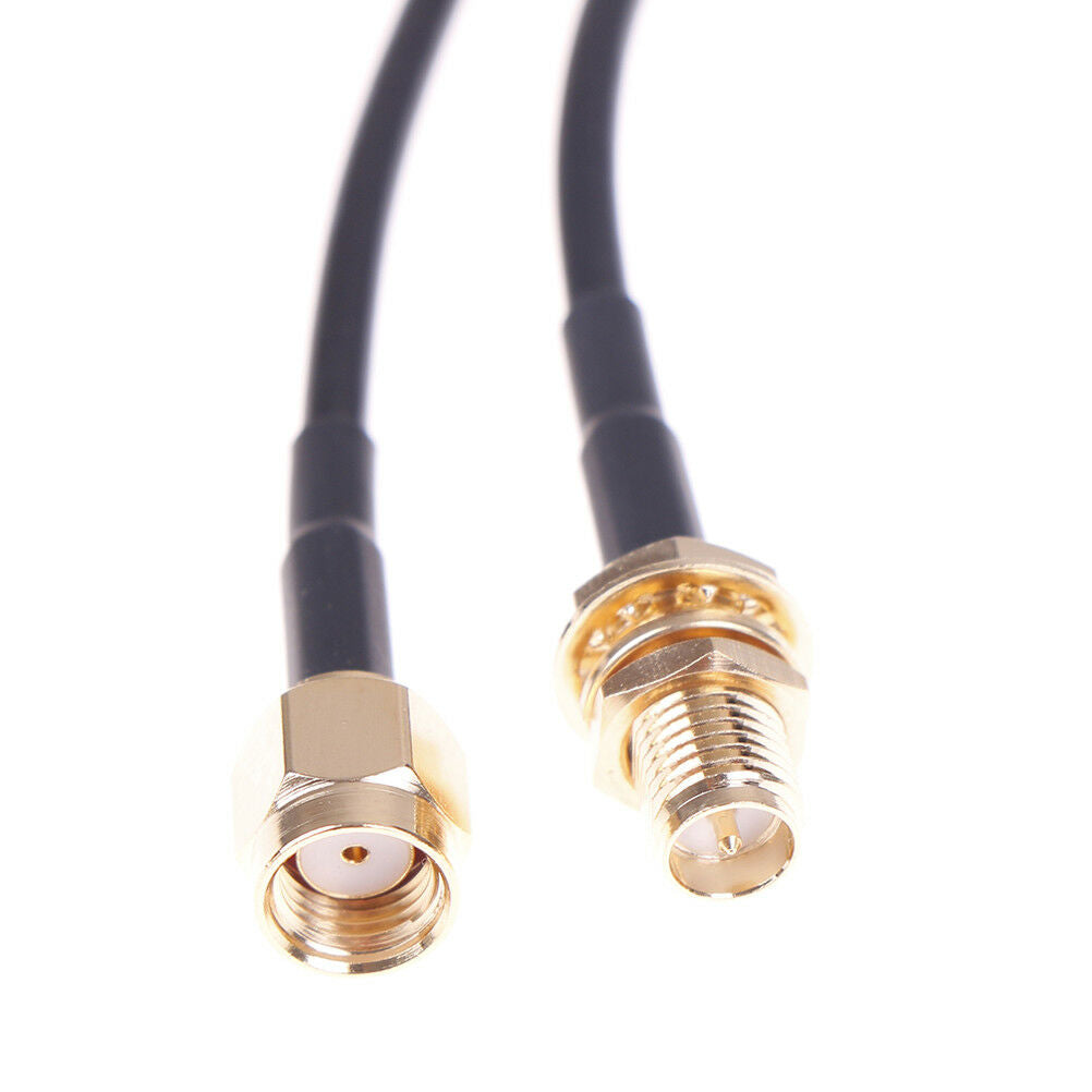 1PC 5m WiFi router antenna extension cable cord RG174 RP-SMA male to femalDEAU
