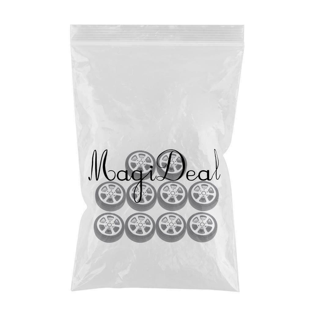 30pcs Hard 30mm 5-Spoke RC Car Racing Wheel Tires & Wheel Rims Set DIY Parts