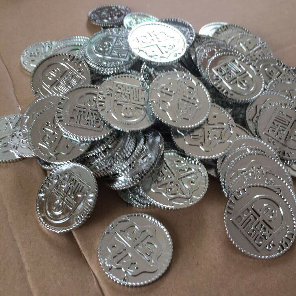 100 plastic pirate coins for booty parties