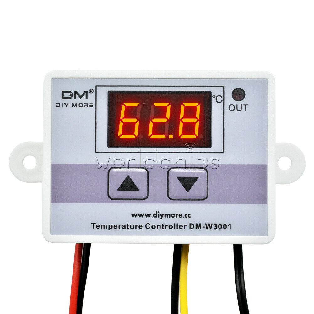AC 220V w3001 LED Temperature Controller 10A Thermostat Control Switch Probe
