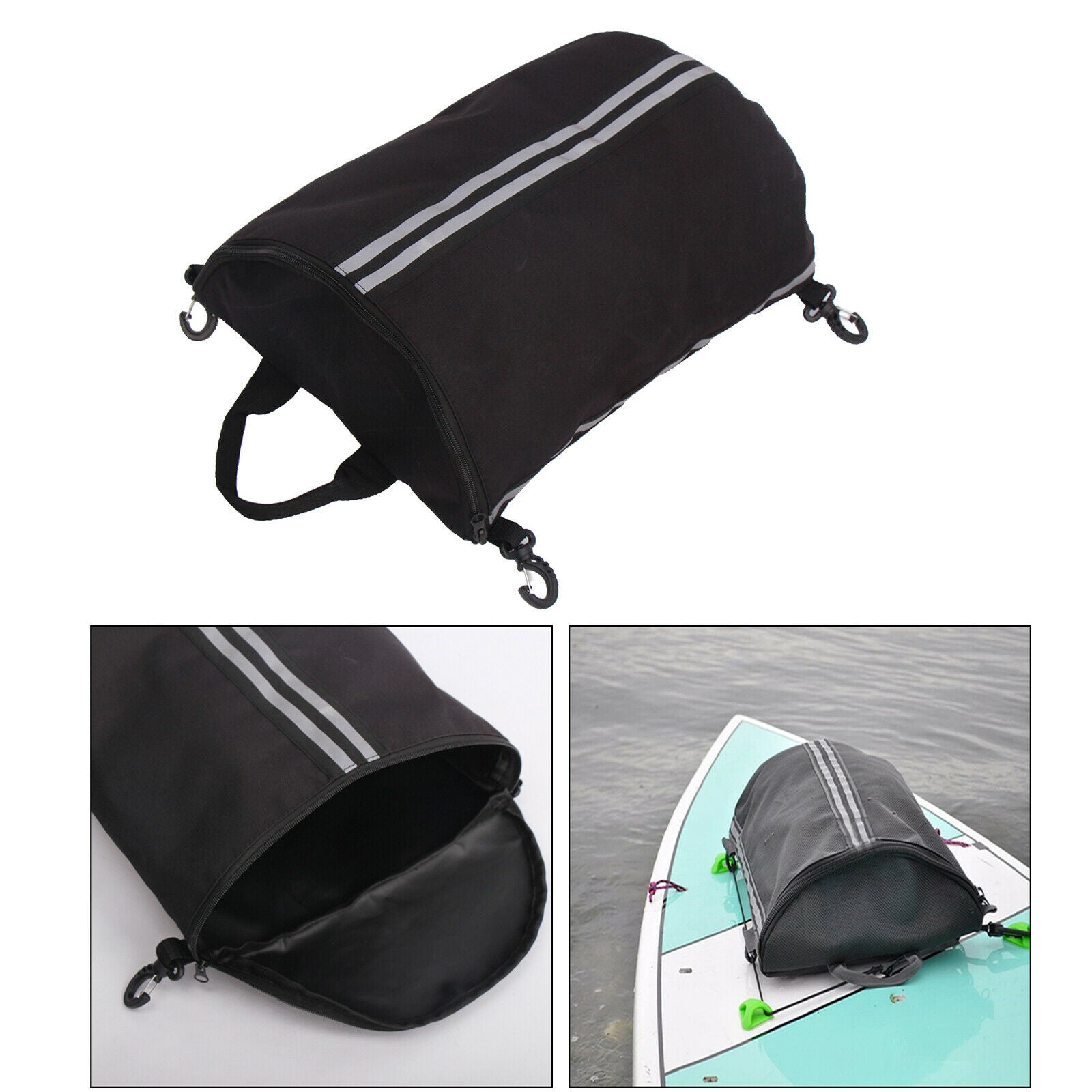 Portable Stand Up Paddle Deck Storage Bag for Inflatable Boat Rafting Pocket