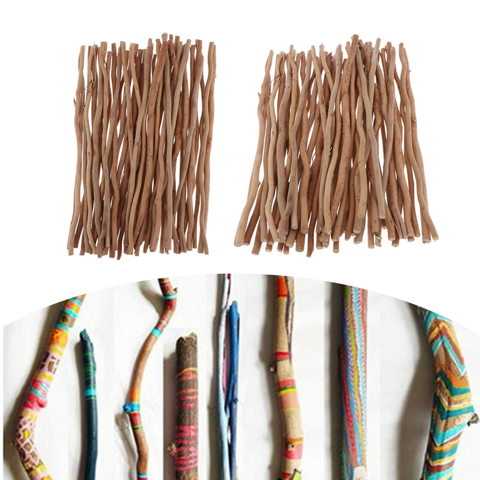 100x Driftwood Tree Branch Embellishments Wood Stick Dowel Fish Tank Wood