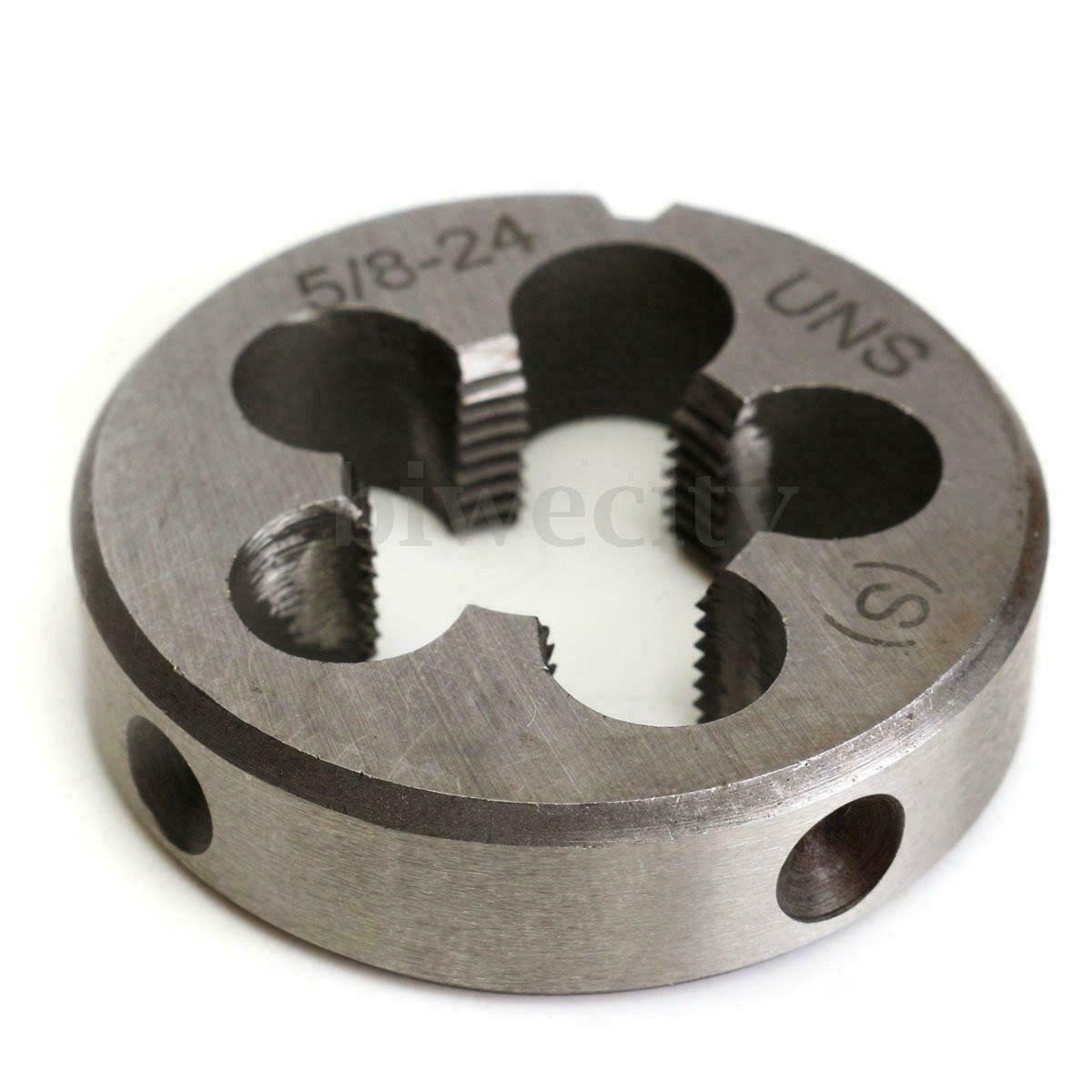 5/8-24 UNEF Hand Tap & Round Die Set HSS Right Hand Tapping Hand Cutting Tool