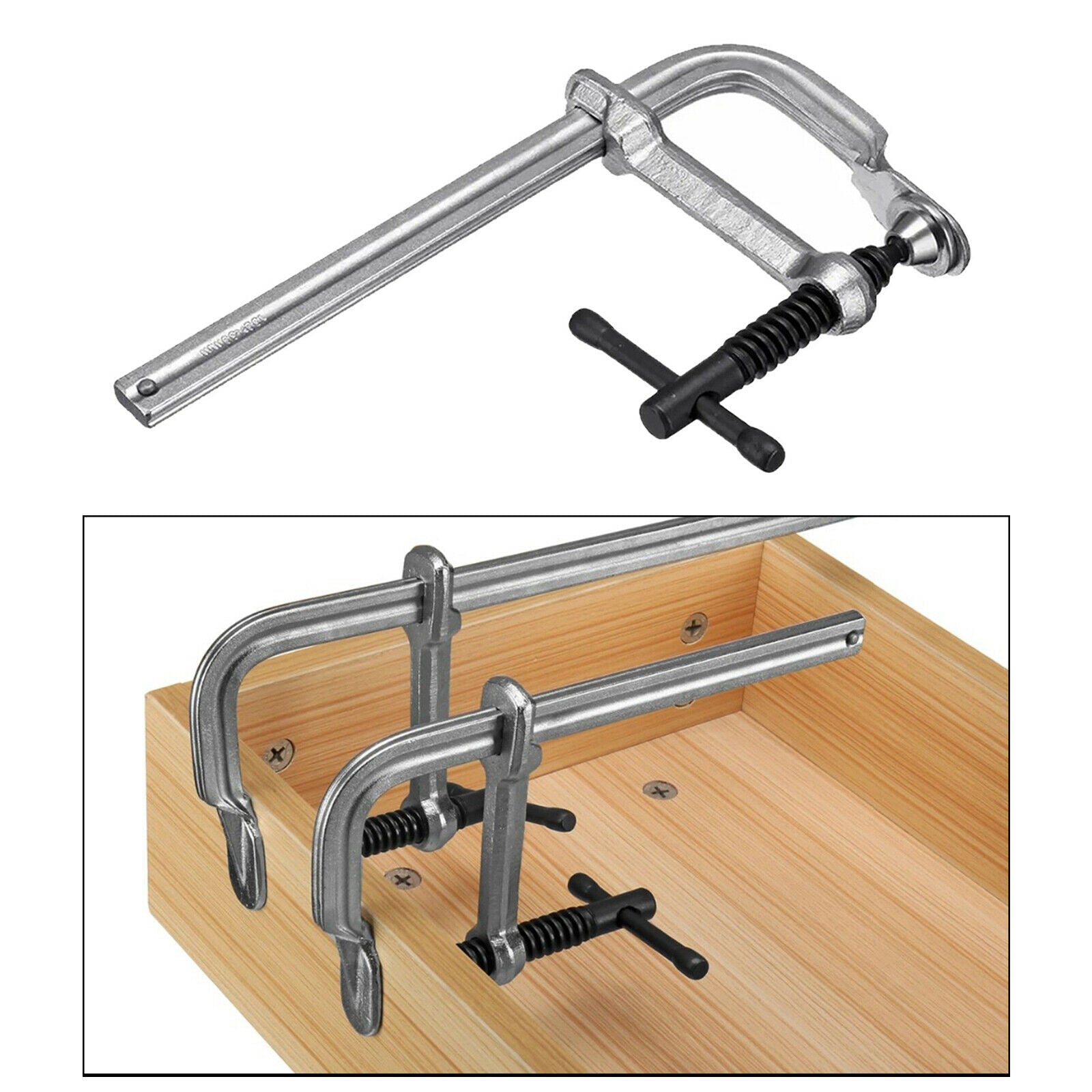 1pc 160x80mm Heavy Duty F Clamp Alloy Steel Woodworking Wood Clamp Tool