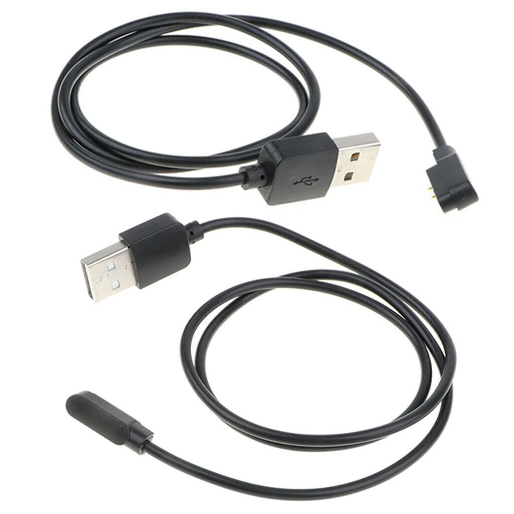 2 Pieces New Magnetic Watch Charging Cable Cord for 4.0mm 2-Pin 23.62inch
