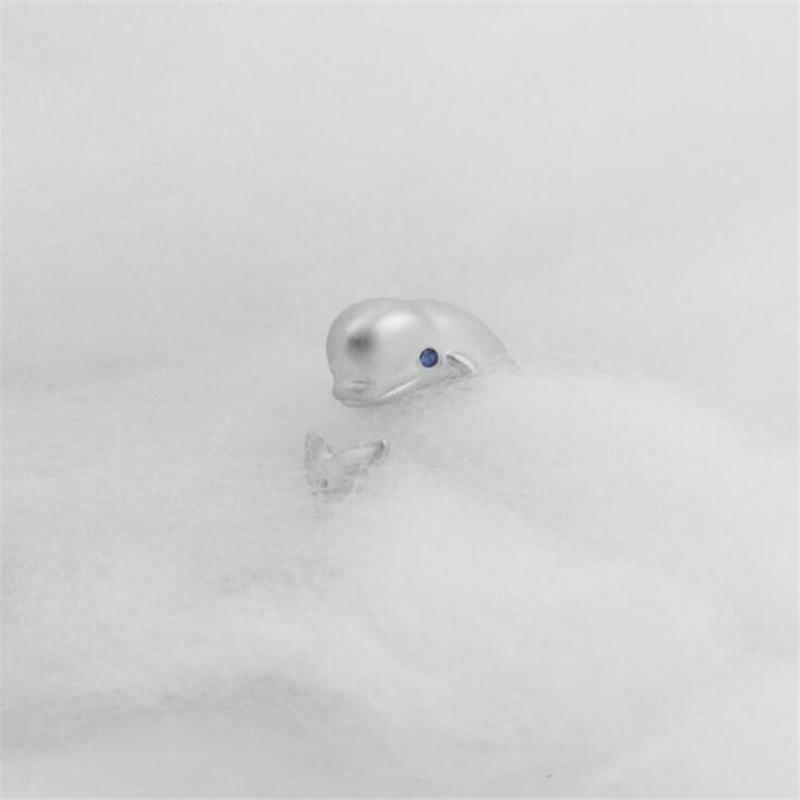 Cute Whale Rings for Women Girls Dainty Open Expandable Adjustable Jewelry
