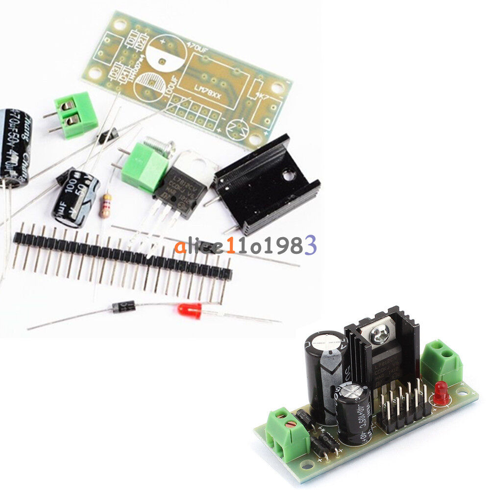 L7812 Step Down 14.5V-35V To 12V Power Supply Module DIY Kit