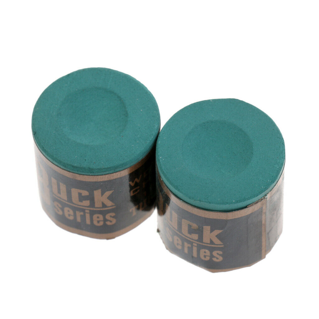 2 Blocks Billiard Chalk With Soft Stick Cue Case For 3/4