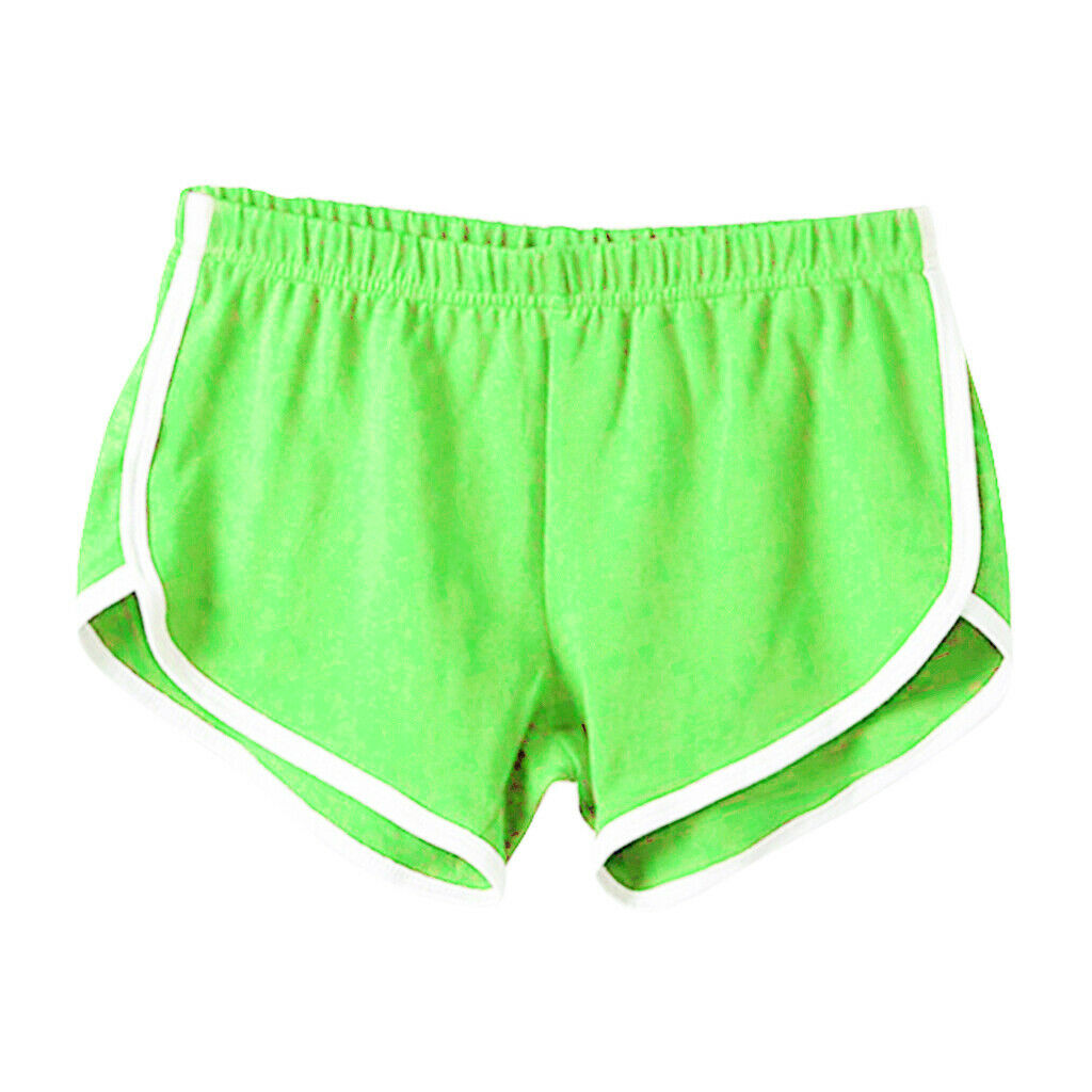 Womens Athletic Yoga Running Workout Shorts Sports Pants XL Green
