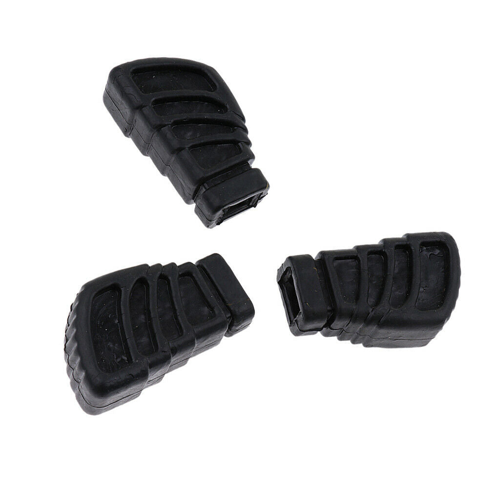 Set of 3 Replacement Rubber Feet for Single Braced Drum Hardware Large
