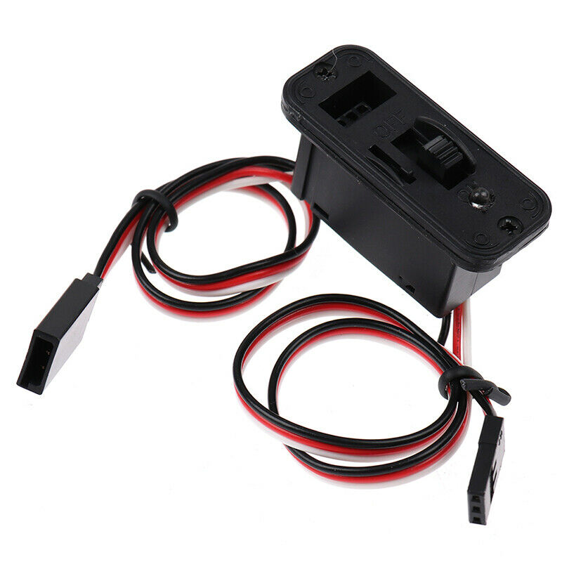 1Pc RC Switch Connectors Heavy Duty RC Switch With LED JR RC On/Off Conne.l8