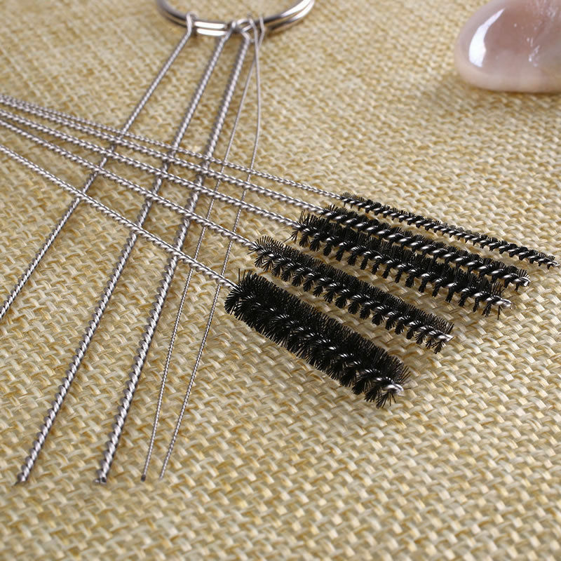 Carburetor Carbon Dirt Jet Remove 10 Cleaning Needles + 5 Brushes Tool Kits