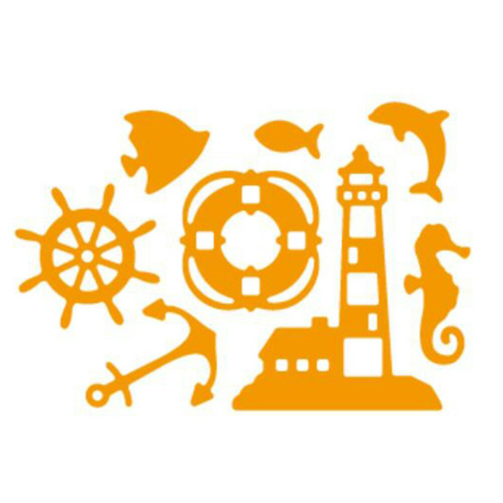 Ocean Rudder Design Metal Cutting Die For DIY Scrapbooking Album PaperCard.l8