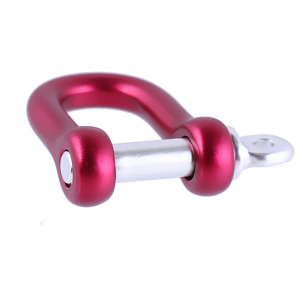 Aluminium Colorful D-Shaped / U-Shaped Shackle Connecting Chain Buckle - Red